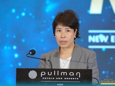 Thứ trưởng Bộ Tài chính Nguyễn Thị Bích Ngọc phát biểu chỉ đạo Diễn đàn