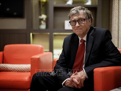 Tỷ phú Bill Gates tại một sự kiện ở Lyon, Pháp ngày 9/10/2019. Ảnh: AFP/TTXVN