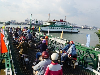 Phà Cát Lái sẽ được thay thế bằng cầu Cát Lái.