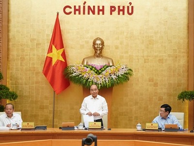 Thủ tướng Nguyễn Xuân Phúc chủ trì phiên họp Chính phủ thường kỳ tháng 9/2020 (Ảnh: VGP)