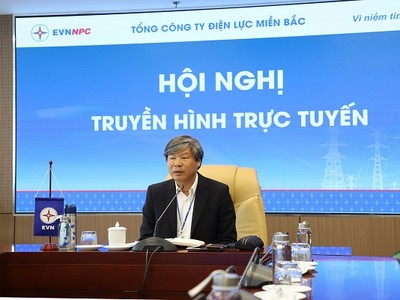 Phó Tổng giám đốc EVNNPC, ông Lê Minh Tuấn chủ trì Hội nghị rà soát thực hiện quy hoạch phát triển điện lực với 27 Công ty thành viên.