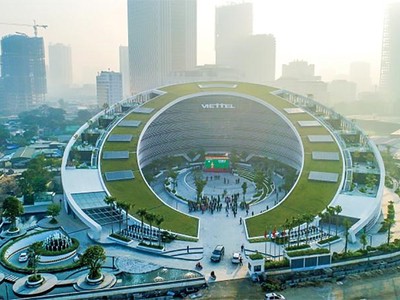 Mô hình Tòa nhà Đổi mới sáng tạo của Tập đoàn Viettel.