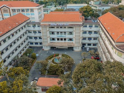 Bệnh viện mắt TP.HCM nhìn từ trên cao (Ảnh: Việt Dũng)