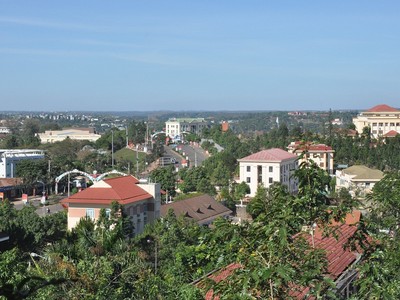 Một góc đô thị thành phố Gia Nghĩa, tỉnh Đắk Nông.