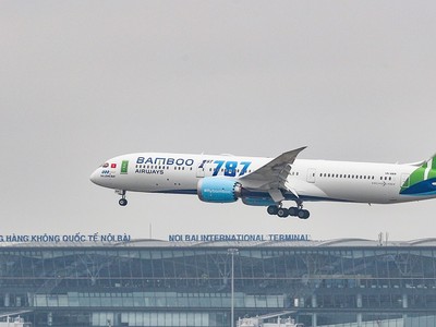 Một tàu bay Boeing 787 -9 của Bamboo Airways.