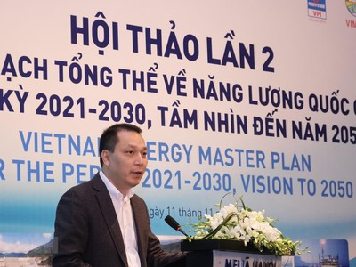 Thứ trưởng Bộ Công Thương Đặng Hoàng An phát biểu tại hội nghị. (Ảnh: Trần Việt/TTXVN)