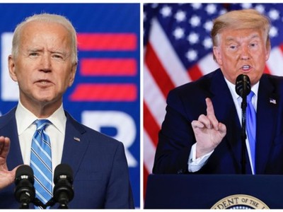 Ông Joe Biden và Tổng thống Donald Trump. Ảnh: Reuters.