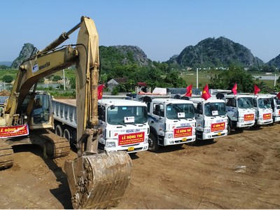 Lễ động thổ thi công gói thầu XL12 tại Dự án cao tốc Mai Sơn - Quốc lộ 45.