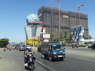 Bất động sản Bình Dương đây đang đón nhận nhiều dự án mới. Ảnh: Việt Dũng