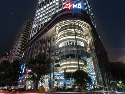 Trụ sở mới của MB sau khi Ngân hàng chuyển mình thành công và khẳng định vị thế hàng đầu về ngân hàng số tại Việt Nam