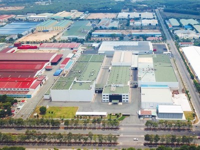 Bất động sản công nghiệp đang là “con cưng” của ngành bất động sản nói chung. Trong ảnh: Khu công nghiệp Mỹ Phước I (Bình Dương). Ảnh: Lê Toàn