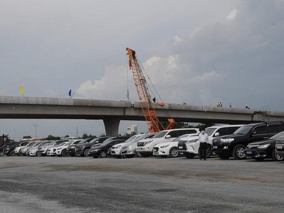 Điểm đầu dự án cao tốc Trung Lương - Mỹ Thuận (huyện Châu Thành, tỉnh Tiền Giang).