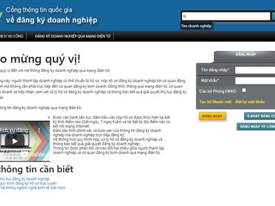 Hồ sơ đăng ký doanh nghiệp qua mạng có giá trị pháp lý như hồ sơ giấy