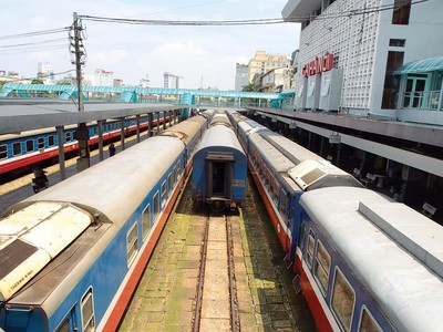 Tổng công ty Đường sắt Việt Nam (VNR) có một năm hoạt động sản xuất, kinh doanh bết bát, thua lỗ hàng ngàn tỷ đồng ảnh: đ.t