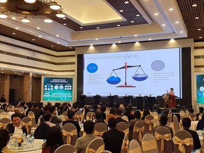 Bà Đỗ Thị Thu Hà, Phó tổng giám đốc phụ trách Văn phòng Hà Nội của KPMG tại Tọa đàm với Hội Doanh nghiệp Hà Nội