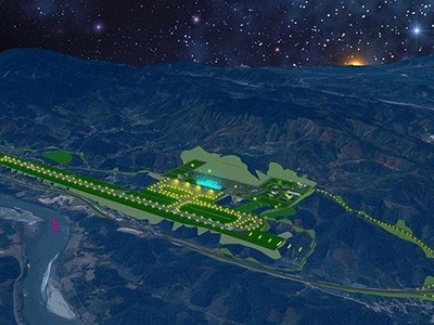 Phối cảnh cảng hàng không Sa Pa.