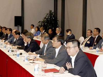 Đại biểu Khối các cơ quan Trung ương tham gia thảo luận các văn kiện Đại hội