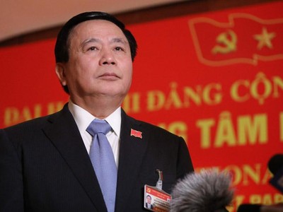 Bí thư Trung ương Đảng, Giám đốc Học viện Chính trị quốc gia Hồ Chí Minh, Chủ tịch Hội đồng lý luận Trung ương, ông Nguyễn Xuân Thắng. Ảnh QĐ