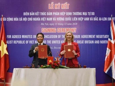 UKVFTA kết thúc đàm phán ngày 11/12/2020, chính thức ký kết ngày 31/12/2020 và có hiệu lực từ 1/12021.