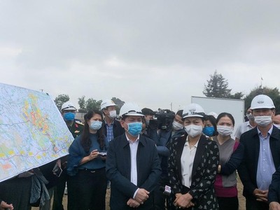 Bộ trưởng Bộ Giao thông Vận tải cùng đoàn công tác kiểm tra tiến độ thi công dự án thành phần cao tốc Bắc Nam phía Đông, đoạn Cao Bồ-Mai Sơn và Mai Sơn-Quốc lộ 45.