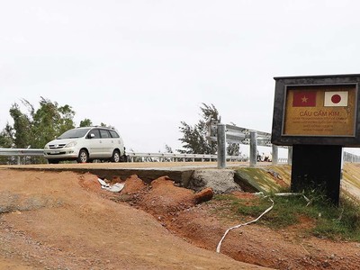 Đường dẫn cầu Cẩm Kim vẫn chưa được xây dựng