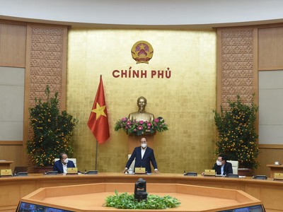 Thủ tướng Chính phủ Nguyễn Xuân Phúc chủ trì cuộc họp Thường trực Chính phủ (Ảnh: VGP)