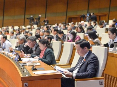 Quốc hội nghe báo cáo thẩm tra của Ủy ban Tư pháp về các báo cáo tư pháp.