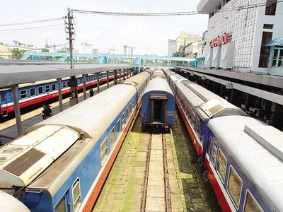 Việt Nam sẽ xây dựng thêm tuyến đường sất tốc độ cao trục Bắc - Nam. Trong ảnh: Ga Hà Nội của tuyến hiện hữu. Ảnh: Đ.T