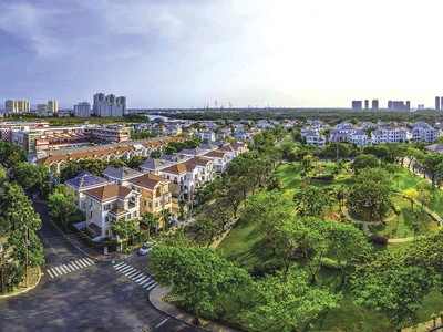 Khu đô thị Phú Mỹ Hưng từng là tâm điểm của thị trường, nhưng hiện đà tăng giá khá chậm. Ảnh: Lê Toàn