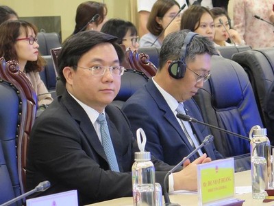 Thứ trưởng Bộ Kế hoạch và Đầu tư Trần Duy Đông phát biểu tại hội thảo.