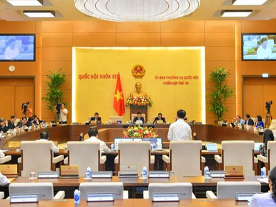 Phiên họp chiều 27/4 của Uỷ ban Thường vụ Quốc hội .