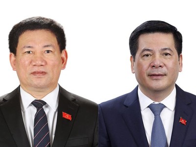 Bộ trưởng Hồ Đức Phớc và Bộ trưởng Nguyễn Hồng Diên