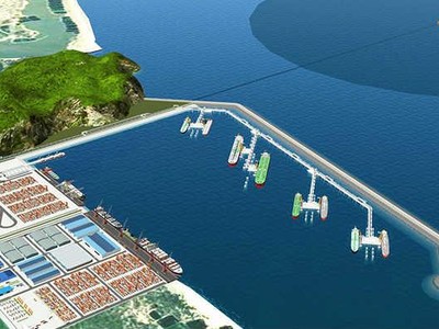 Mô hình cảng Bãi Gốc gắn với Nhà máy lọc hóa dầu Vũng Rô