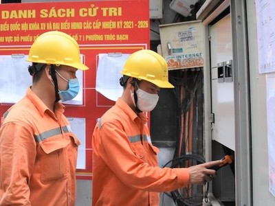 EVN bảo đảm cấp điện an toàn phục vụ bầu cử