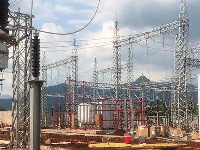 Trạm biến áp 220 kV Lao Bảo dự kiến đóng điện giai đoạn 1 cuối tháng 5/2021