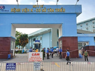 Bệnh viện K - cơ sở Tân Triều đang phải cách ly vì thành ổ dịch Covid-19