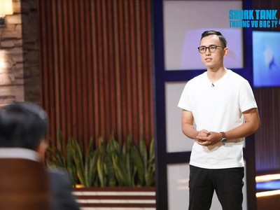 Phước Thành đến Shark Tank để kêu gọi 1 tỷ đồng cho 10% cổ phần.