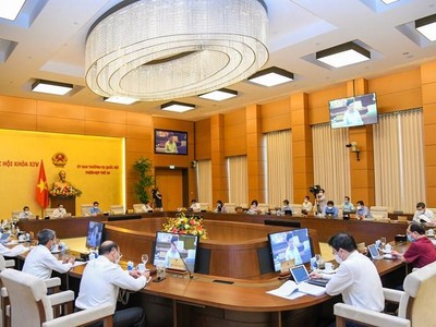 Toàn cảnh phiên họp chiều 27/5 của Uỷ ban Thường vụ Quốc hội (Ảnh: Quochoi.vn)