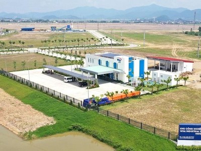 Một góc khu công nghiệp WHA nằm trong Khu kinh tế Đông Nam Nghệ An.
