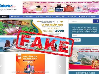 Báo điện tử Đầu tư tiếp tục bị giả mạo