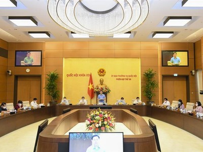 Một phiên họp của Uỷ ban Thường vụ Quốc hội - (Ảnh Quochoi.vn)