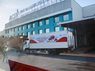 Doanh nghiệp Việt Nam có cơ hội thành công nếu có chiến lược bài bản và dài hạn với kinh doanh qua thương mại điện tử xuyên biên giới tại EU. (Ảnh: Lô vải thiều xuất khẩu sang EU qua trang thương mại điện tử) 