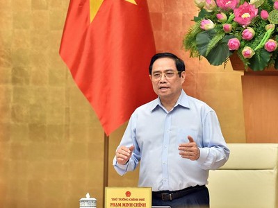 Thủ tướng Phạm Minh Chính: Dành tất cả những gì tốt nhất cho TPHCM chống dịch. (Ảnh: Nhật Bắc)