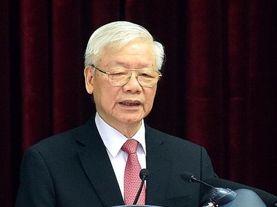 Tổng Bí thư Nguyễn Phú Trọng phát biểu bế mạc Hội nghị Trung ương lần thứ ba, ngày 8/7/2021