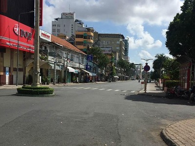 Bến Ninh Kiều, đường Hai bà Trưng, quận Ninh Kiều, TP. Cần Thơ ngày đầu giãn cách xã hội