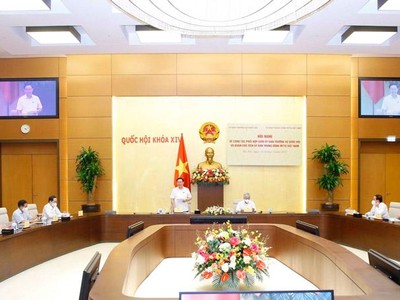 Hội nghị về công tác phối hợp giữa Ủy ban Thường vụ Quốc hội và Đoàn Chủ tịch Ủy ban Trung ương MTTQ Việt Nam, chiều 16/7.