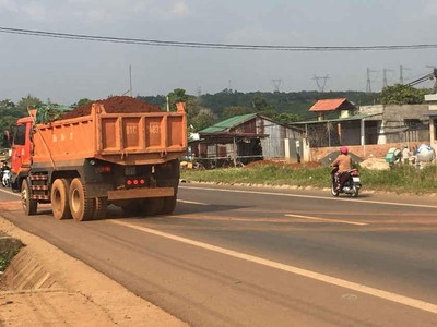Một đoạn Quốc lộ 14 qua Đắk Nông.