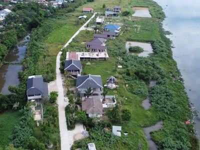 Nhiều hạng mục công trình tại dự án Go Green Farm được xây dựng khi chưa có giấy phép xây dựng.