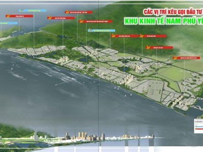 Khu kinh tế Nam Phú Yên được quy hoạch điều chỉnh tăng diện tích và xác định các vị trí kêu gọi lĩnh vực đầu tư