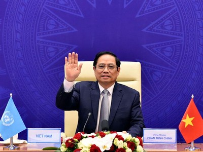 Thủ tướng Phạm Minh Chính tham dự phiên Thảo luận mở cấp cao của Hội đồng Bảo an Liên hợp quốc (Ảnh: Nhật Bắc)